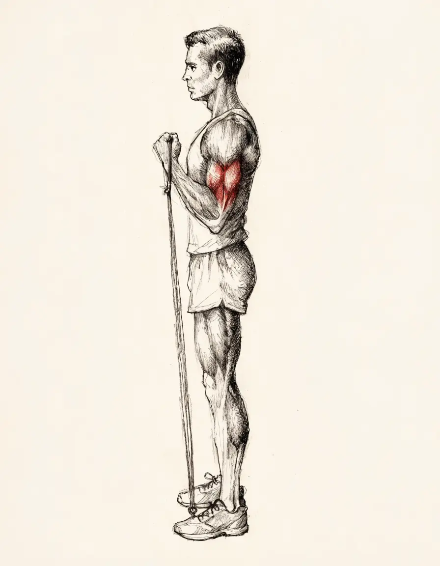 Band Biceps Curl